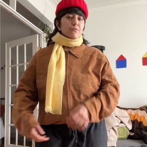 Vintage Pendleton Caramel Suede Bomber Jacket